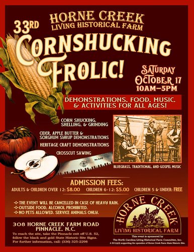 Horne Creek Cornshucking Frolic 2026