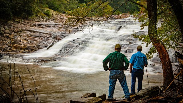 Hiking Trail to Carter Falls in Elkin