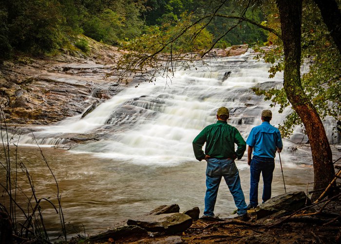 Hiking Trail to Carter Falls in Elkin