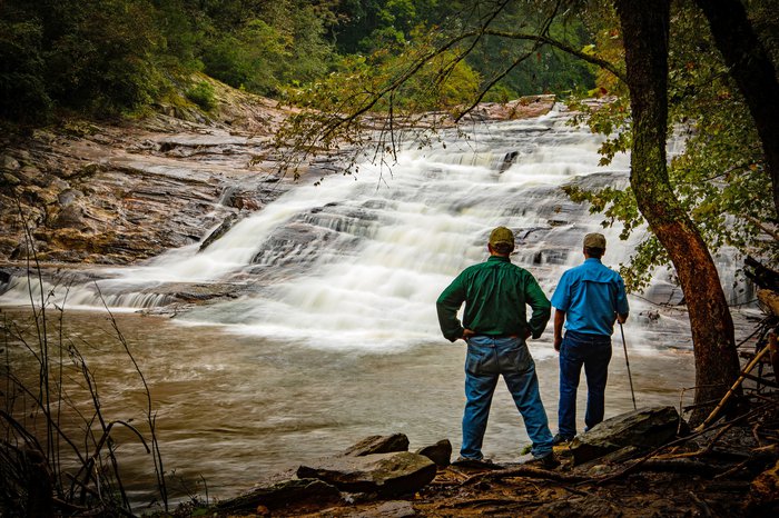 Hiking Trail to Carter Falls in Elkin