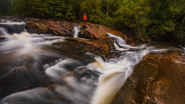 Carter Falls hike near Elkin North Carolina
