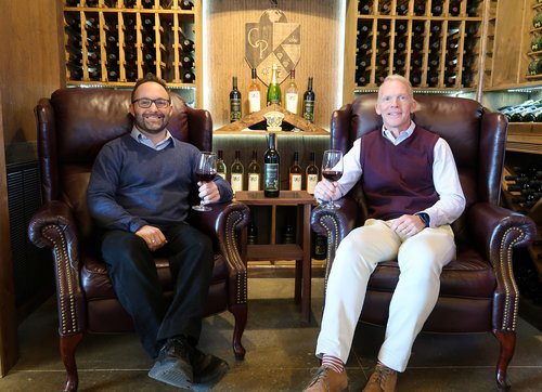 Christian Paul Vineyards owners Christian Ercolani & Andrew Weyl at New Yadkin Valley winery
