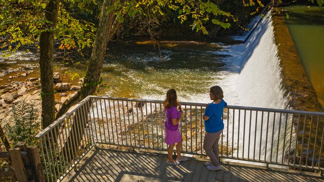 E&A Railroad Trail Waterfall Yadkin Valley NC