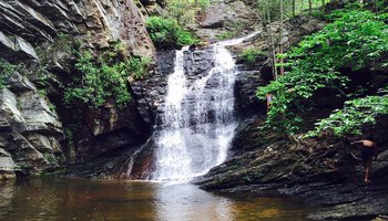 Hanging Rock State Park waterfall Yadkin Valley North Carolina