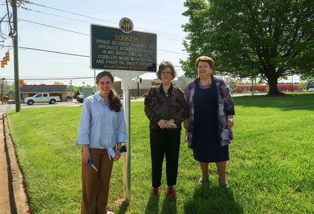 Hungry for History Sonker Highway Marker Dobson NC