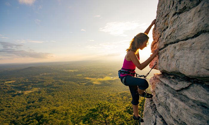 PIlot Mountain Rock Climbing in Surry County, NC