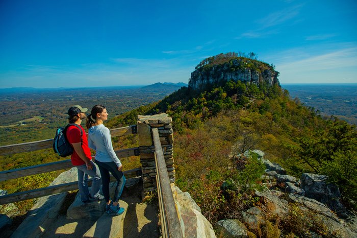 Pilot Mountain State Park hiking Yadkin Valley NC