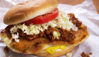 Snappy Lunch famous pork chop sandwich Mount Airy