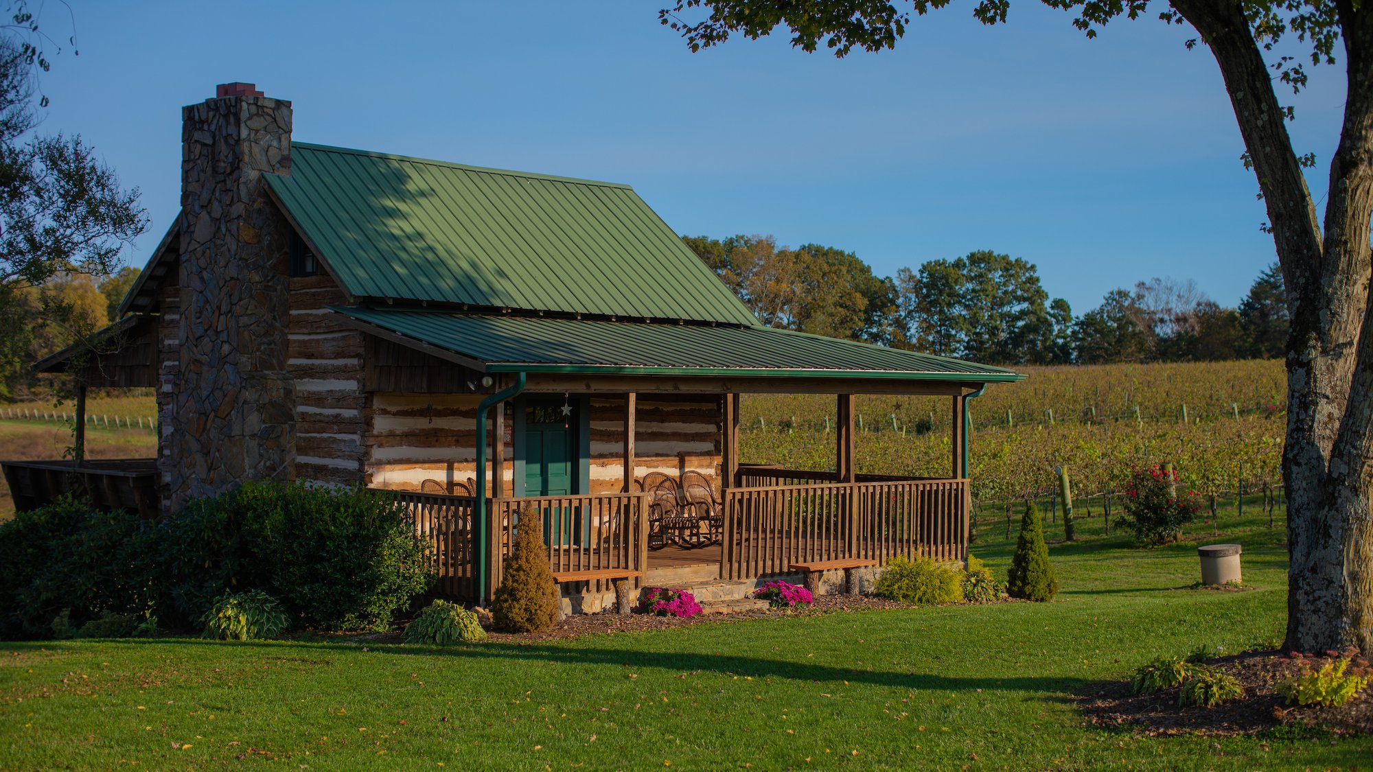 Tobacco Cabin at Hidden Vineyard Yadkin Valley NC