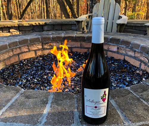 Fire Pit at Adagio Vineyards Elkin NC